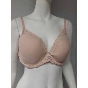 Natori Feather Bra Pink Size 34 C NEW WITH TAGS!